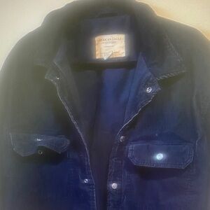 American Eagle Outfitters Navy Corduroy Shirt Jacket